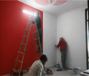 red and white post